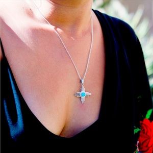 Turquoise necklace Zia Sun